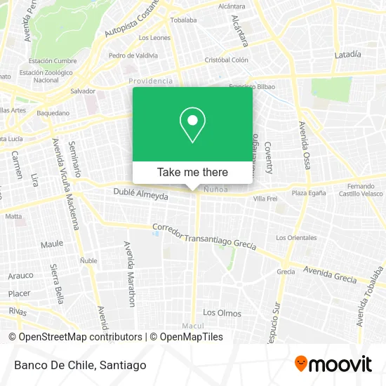 Banco De Chile map