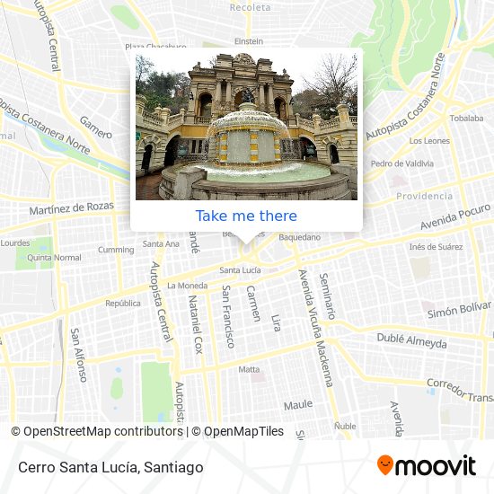 Mapa de Cerro Santa Lucía