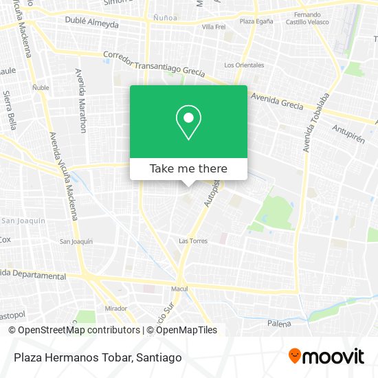 Plaza Hermanos Tobar map