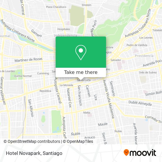 Hotel Novapark map