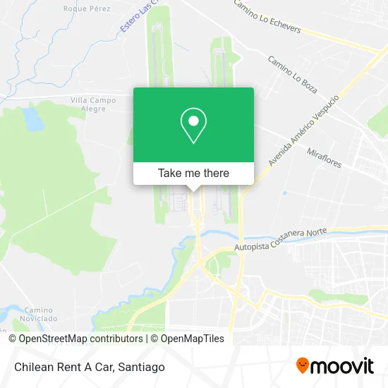 Chilean Rent A Car map