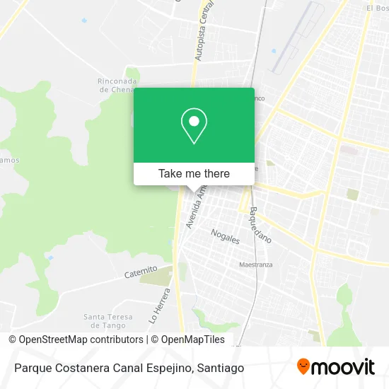 Parque Costanera Canal Espejino map