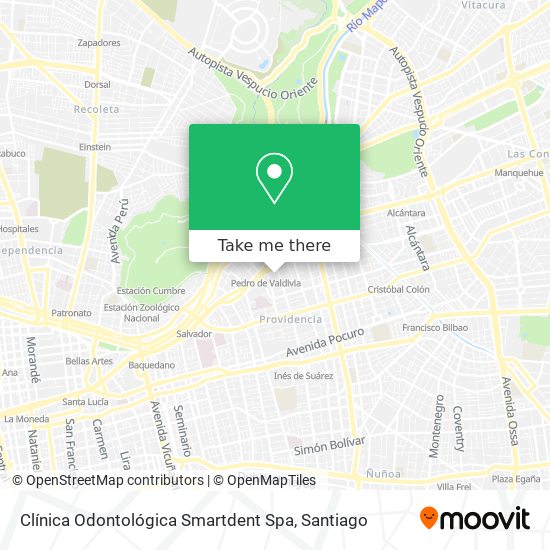 Clínica Odontológica Smartdent Spa map