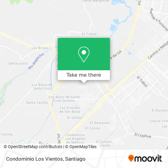 Condominio Los Vientos map
