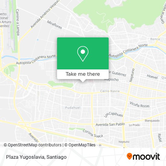 Mapa de Plaza Yugoslavia