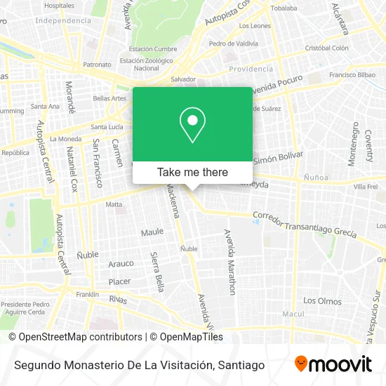 Segundo Monasterio De La Visitación map