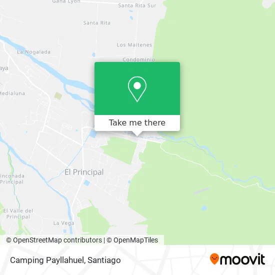 Camping Payllahuel map