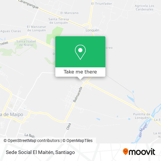 Mapa de Sede Social El Maitén