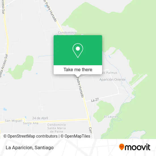 La Aparicion map