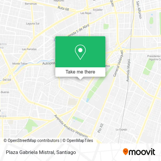 Plaza Gabriela Mistral map