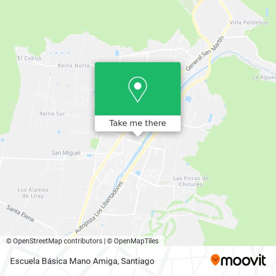Mapa de Escuela Básica Mano Amiga