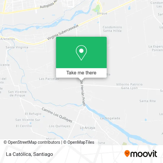 La Católica map