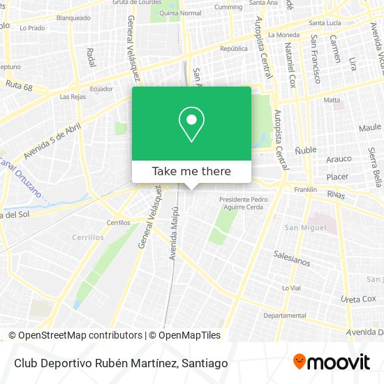 Mapa de Club Deportivo Rubén Martínez