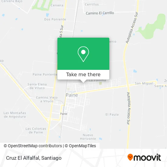 Cruz El Alfalfal map