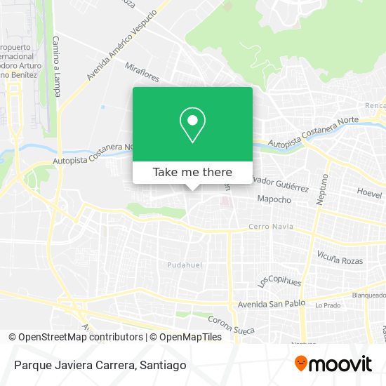 Parque Javiera Carrera map