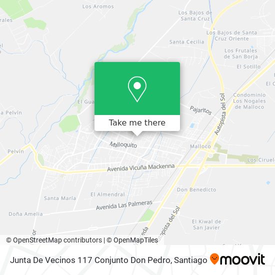 Junta De Vecinos 117 Conjunto Don Pedro map