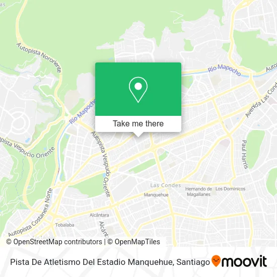 Pista De Atletismo Del Estadio Manquehue map