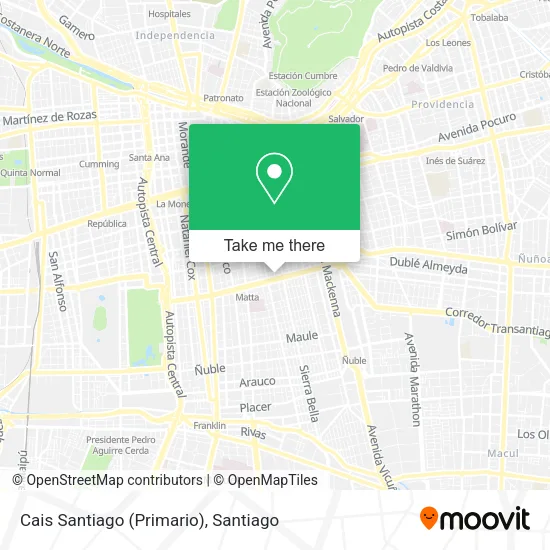 Mapa de Cais Santiago (Primario)