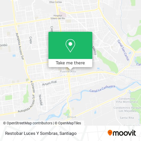Mapa de Restobar Luces Y Sombras