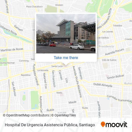 Hospital De Urgencia Asistencia Pública map