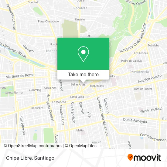 Chipe Libre map