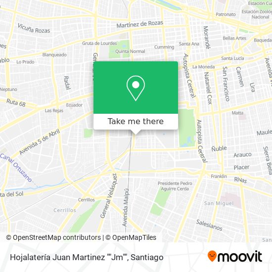 Hojalatería Juan Martinez ""Jm"" map