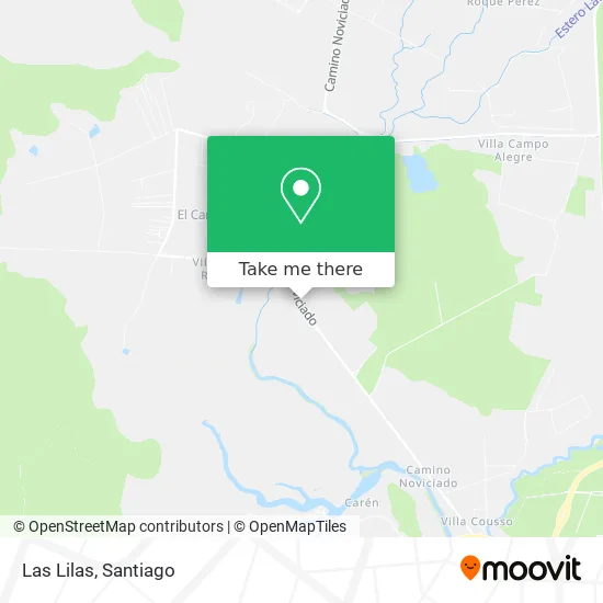 Las Lilas map