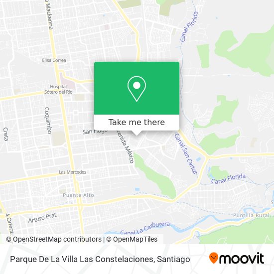 Parque De La Villa Las Constelaciones map