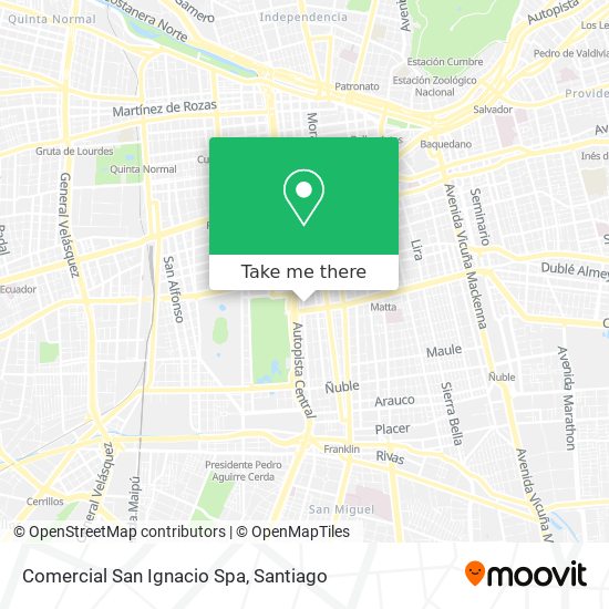 Comercial San Ignacio Spa map