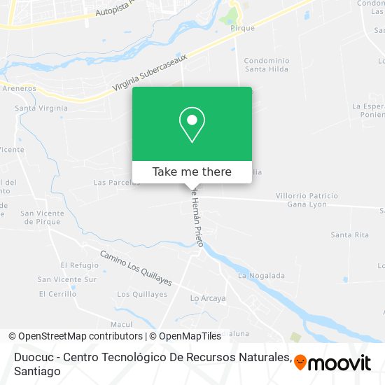 Duocuc - Centro Tecnológico De Recursos Naturales map