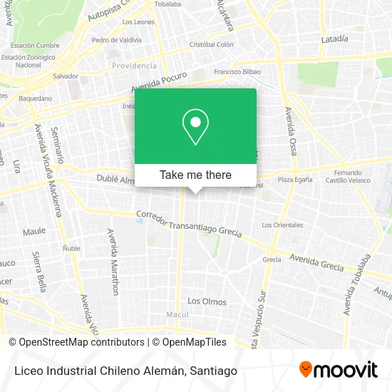 Liceo Industrial Chileno Alemán map