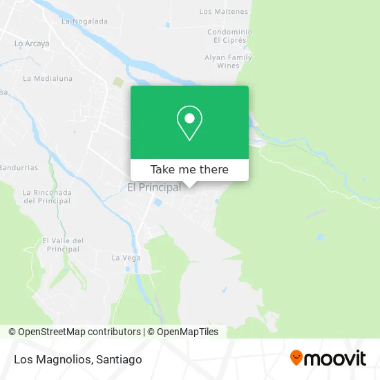 Los Magnolios map