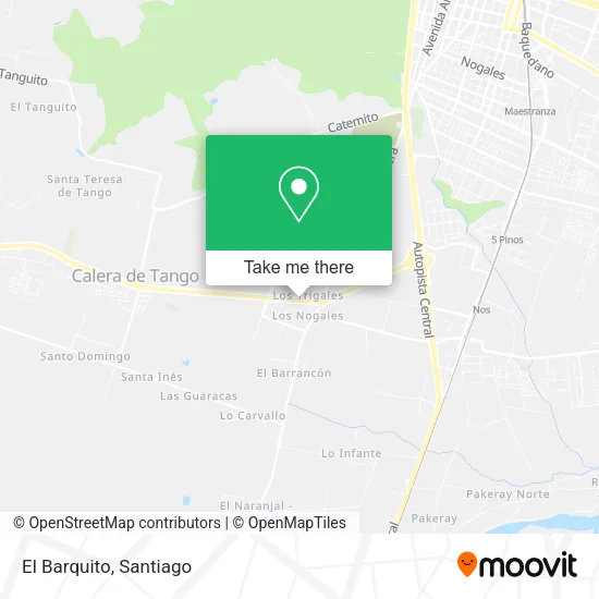 El Barquito map