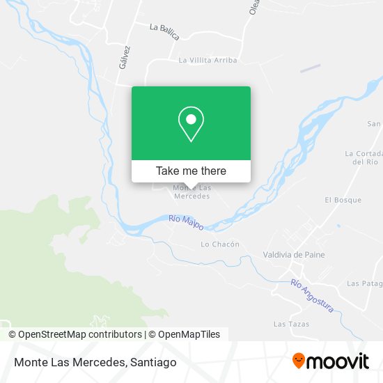 Mapa de Monte Las Mercedes