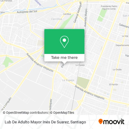 Lub De Adulto Mayor Inés De Suarez map