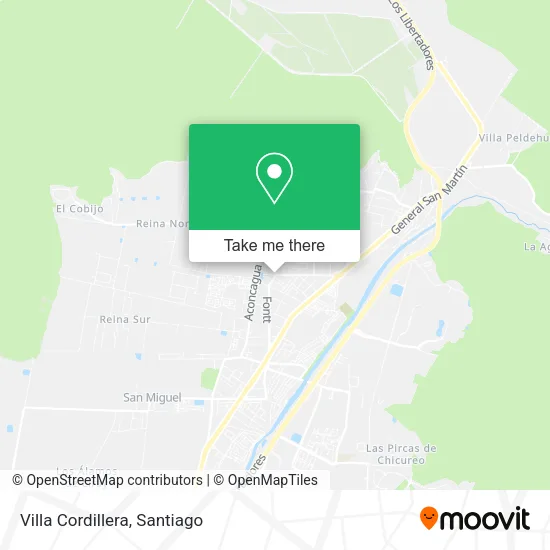 Villa Cordillera map