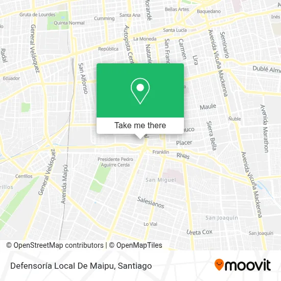 Defensoría Local De Maipu map