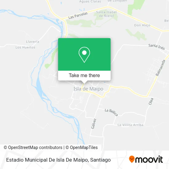 Estadio Municipal De Isla De Maipo map
