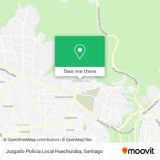 Juzgado Policía Local Huechuraba map