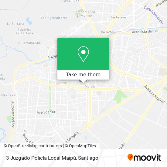 Mapa de 3 Juzgado Policía Local Maipú
