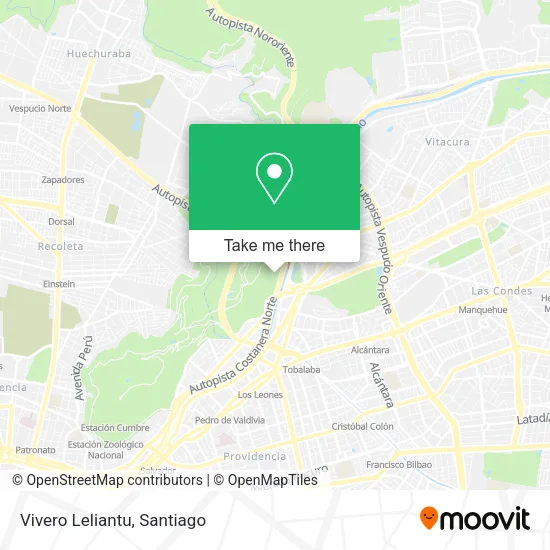 Vivero Leliantu map