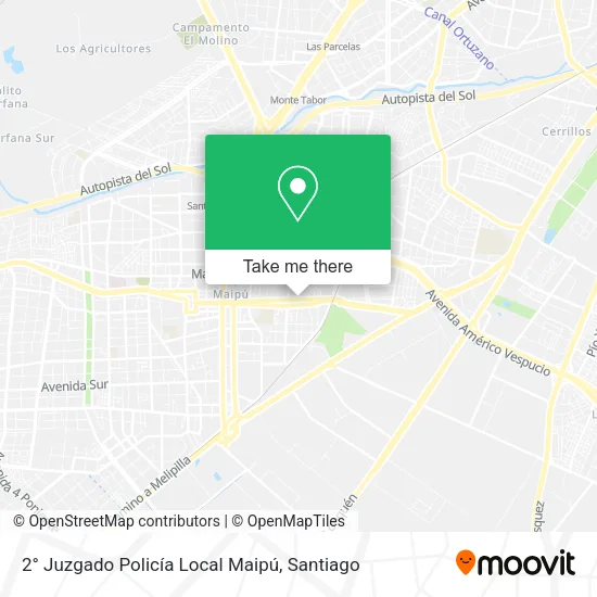 2° Juzgado Policía Local Maipú map