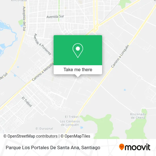 Parque Los Portales De Santa Ana map