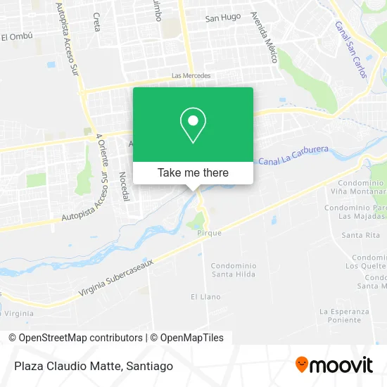 Plaza Claudio Matte map