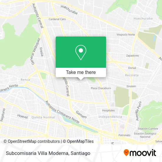Subcomisaria Villa Moderna map