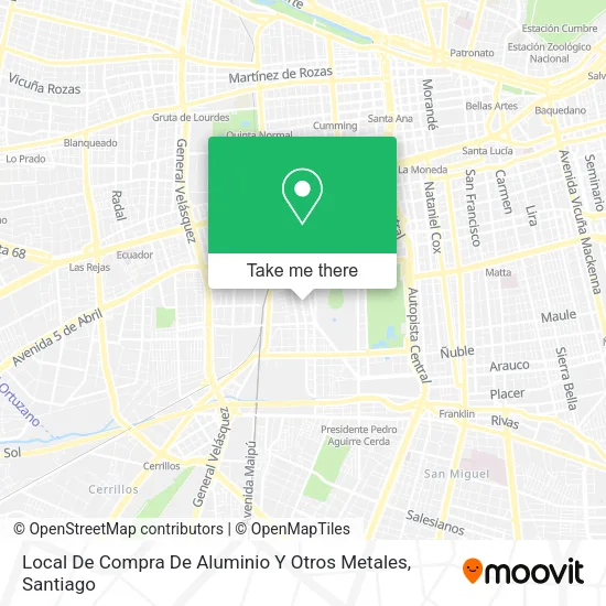 Local De Compra De Aluminio Y Otros Metales map