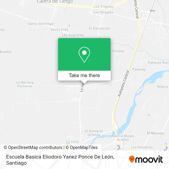 Escuela Basica Eliodoro Yanez Ponce De León map