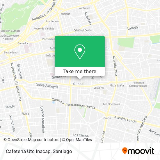 Cafetería Utc Inacap map