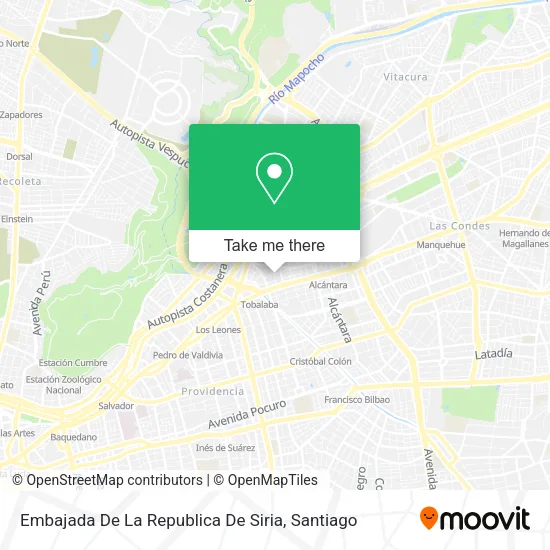 Embajada De La Republica De Siria map