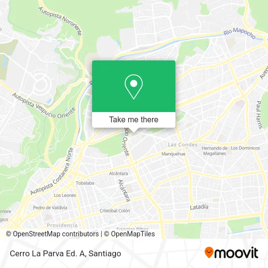 Cerro La Parva Ed. A map